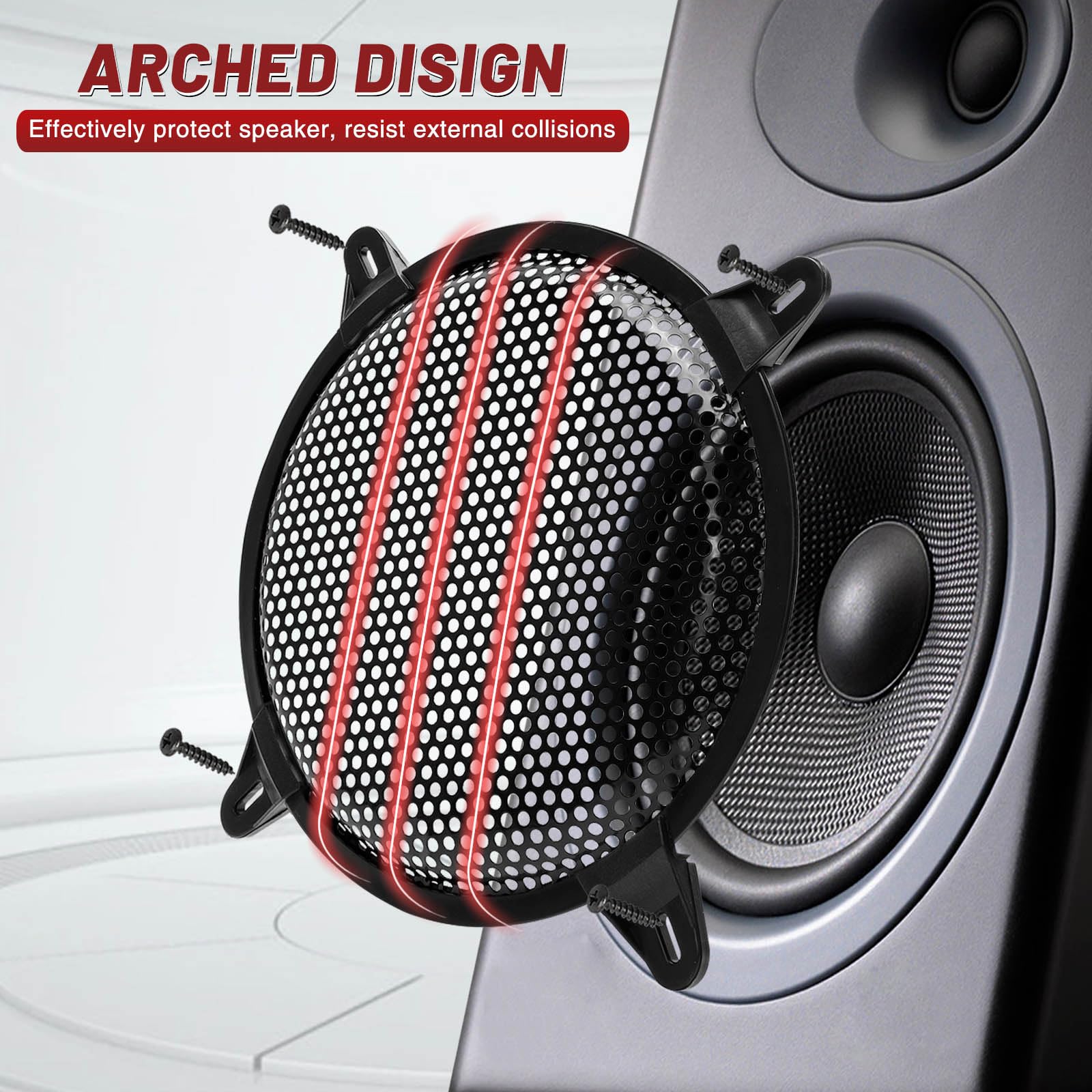 Amazon.co.jp: Tongze 12インチスピーカーグリルカバー:メタルラウンド